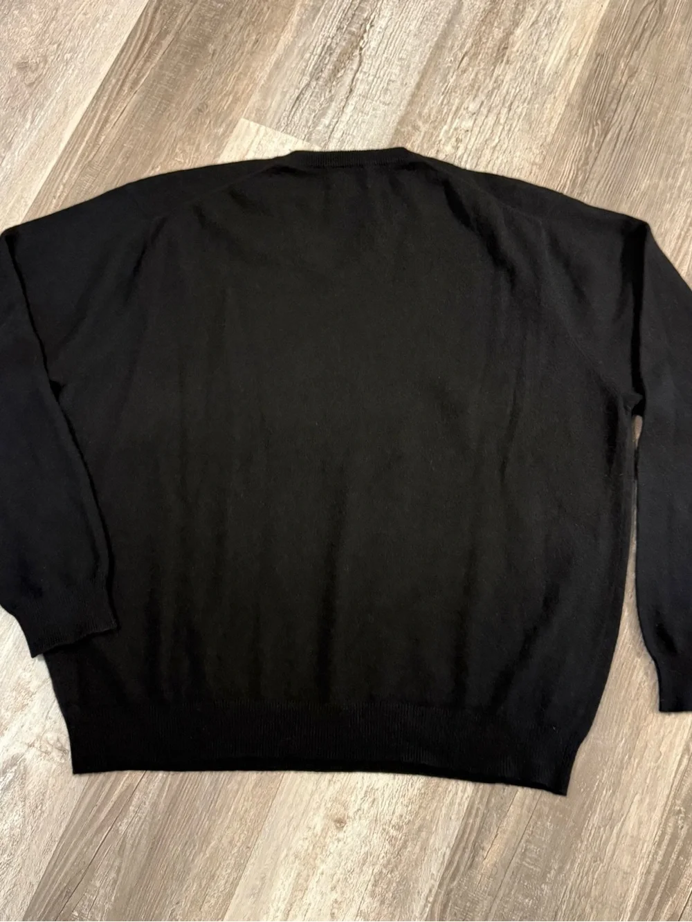 Club Room 100% Fine Cashmere Black V-Neck Sweater Men’s XXL